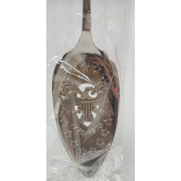 New! Vintage 1881 Rogers Oneida Silver Plated Bicentennial Cake Dessert Server - Picture 6 of 10